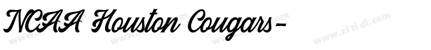 NCAA Houston Cougars字体转换